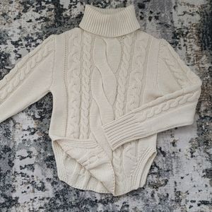 Chunky knit 100% wool sweater